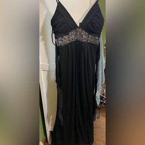 Black formal prom dress